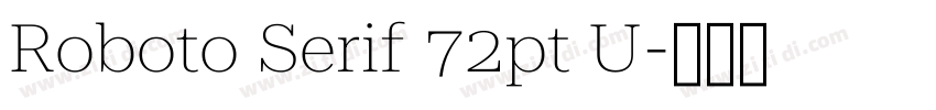 Roboto Serif 72pt U字体转换